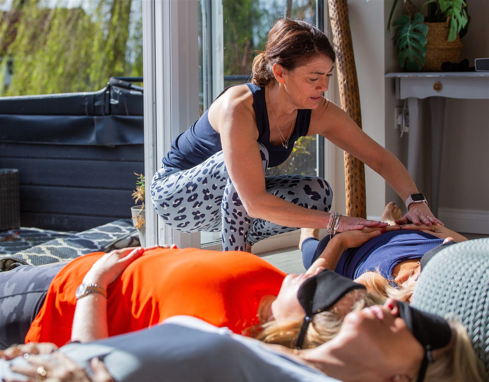 A breathwork retreat space